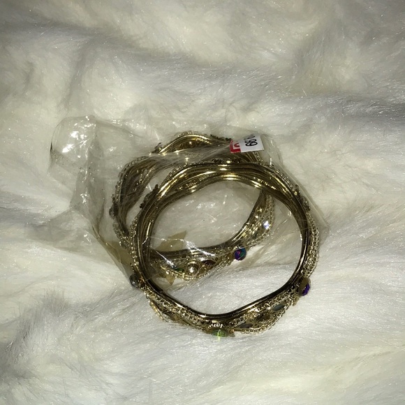 2 Gold bangles - Picture 6 of 8